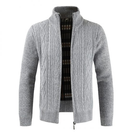 Men Sweaters Thick Warm Knitted Sweater Mens Jackets Coats