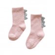 1 Pcs Coral Fleece Enfants Hiver Chaud Bébé Chaussettes Antidérapantes - Rose