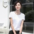 New Short Sleeve T-shirts Women O-Neck Cotton Slim Tops