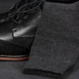 1 Pcs Men's Cotton Socks Business Men's Socks Solid Color - Black