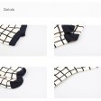 1 Pcs Lattice Vertical Stripes Classic Black White Men's Socks